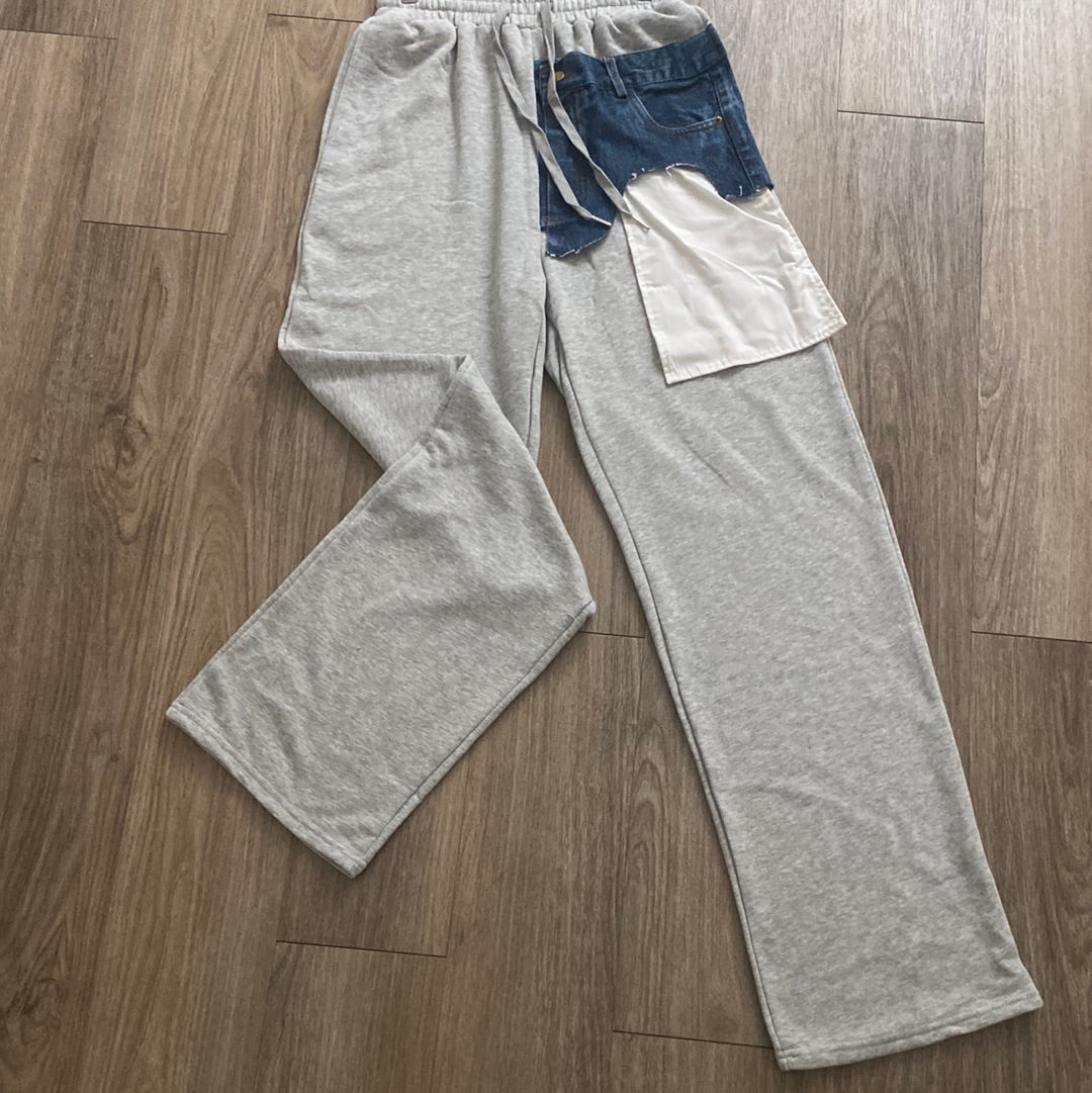 Perfect Denim and White Pocket Jogger